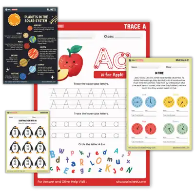 a-to-z-worksheet-home-img-4-in-1-worksheet-pack a to z worksheet home img combo of 4 worksheets for nursery and kindergarten learning