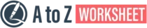 a to z worksheet logo dark