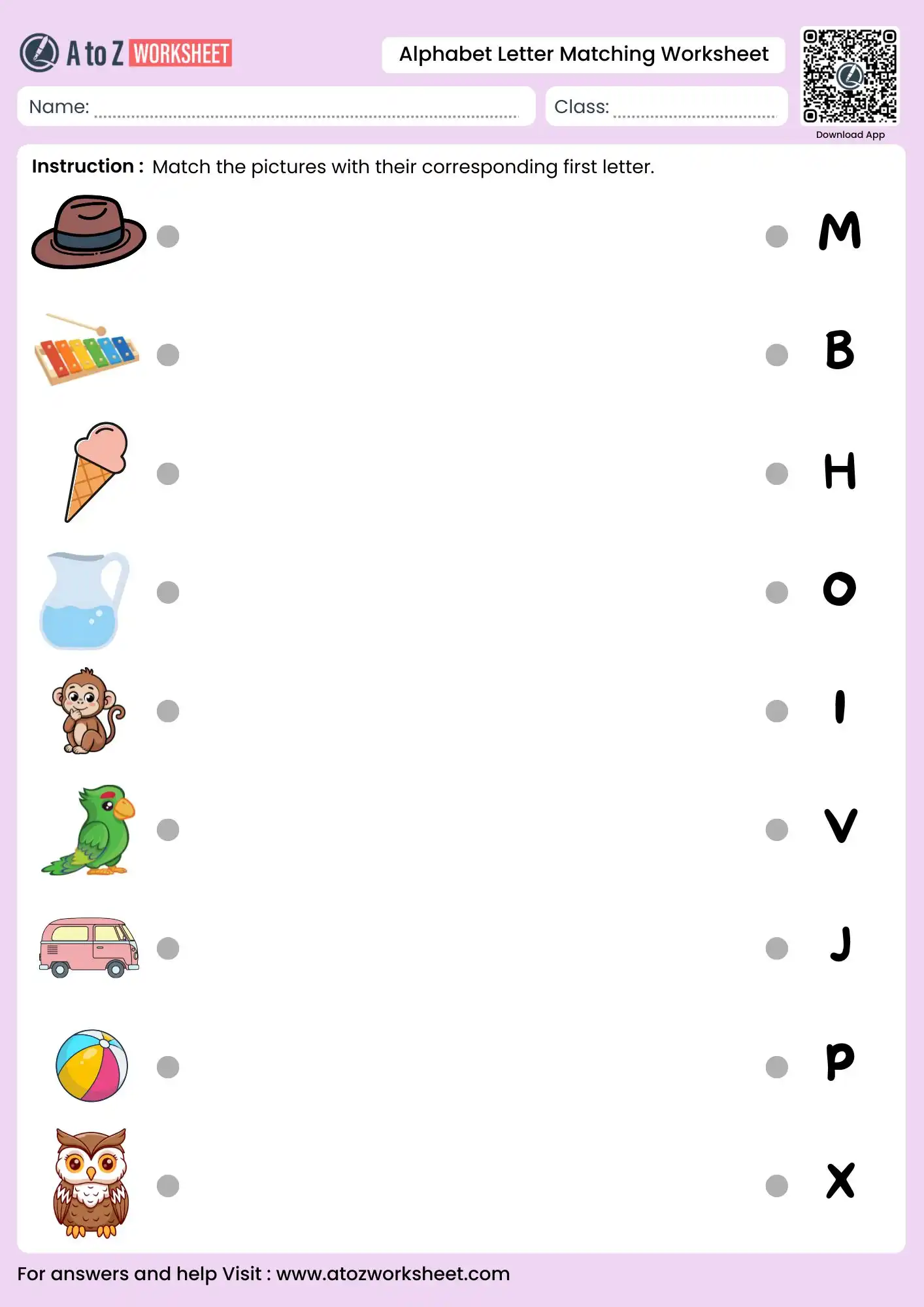 advanced alphabet letter matching worksheets for preschool and kindergarten