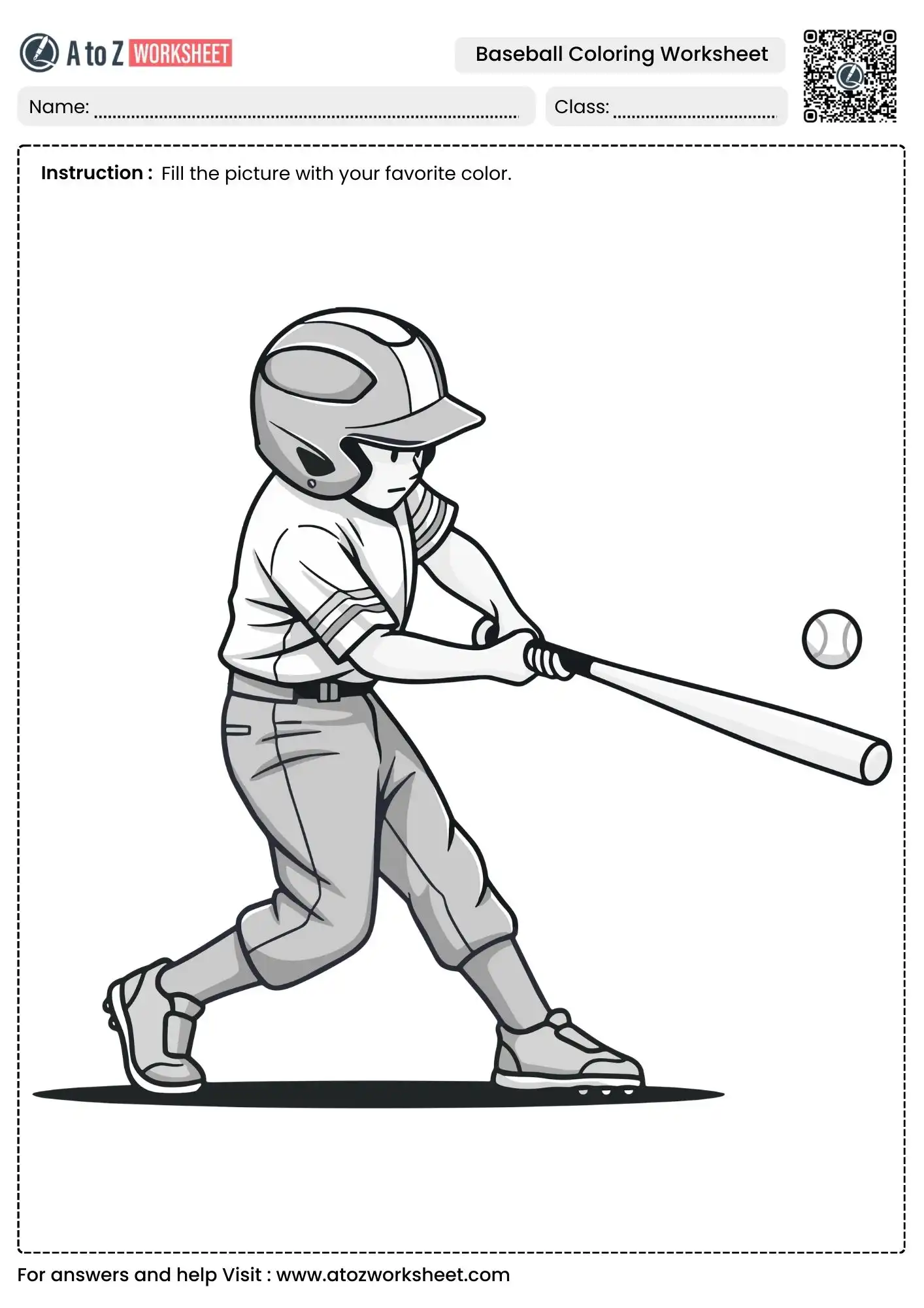 batting practice scene for baseball coloring worksheets