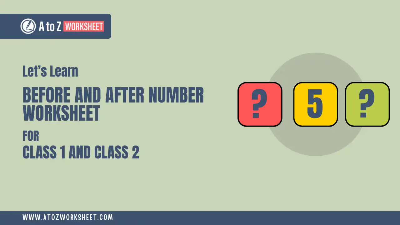 before and after number worksheet