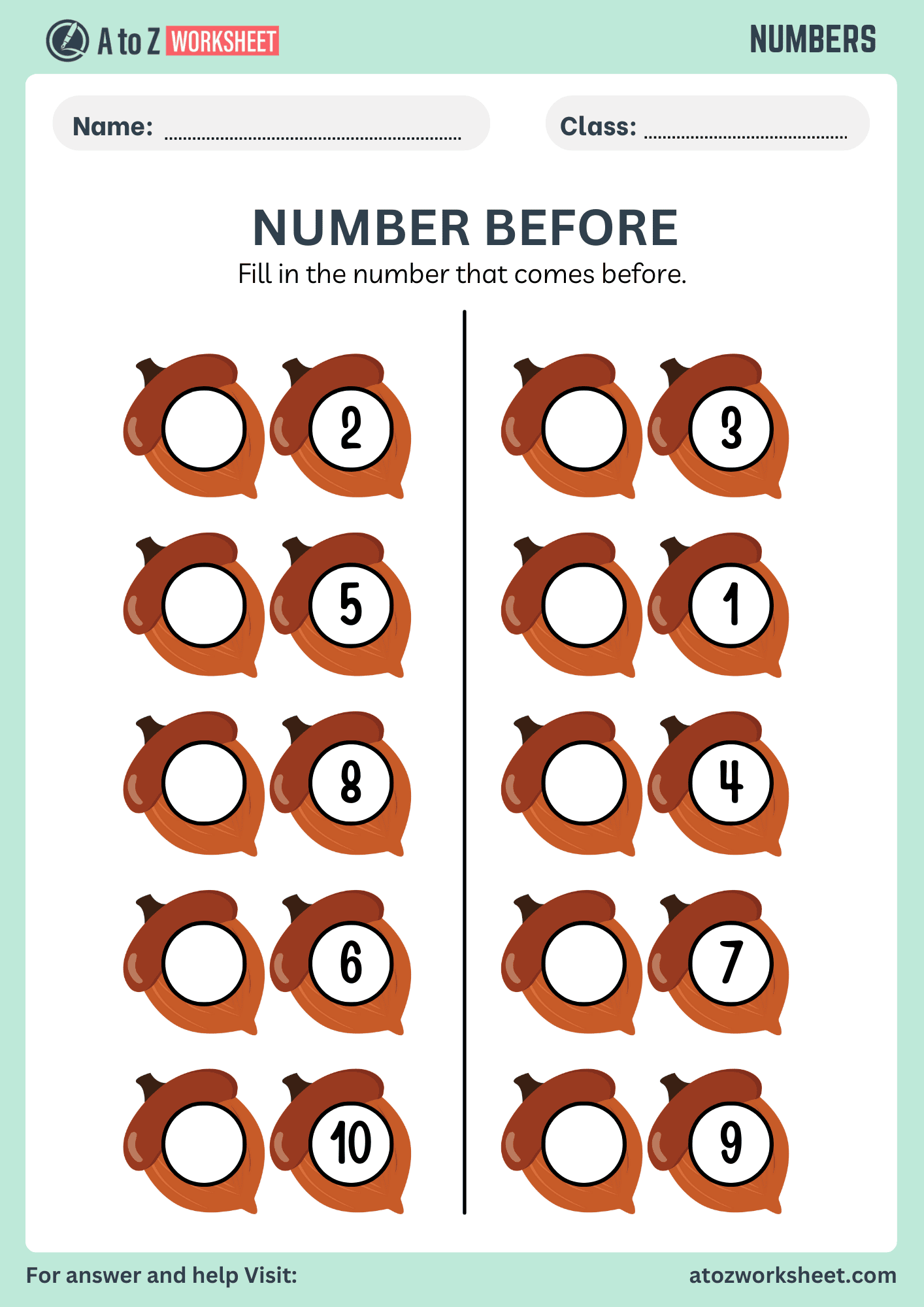 Before and After Number Worksheets 3 before and after number worksheets lkg students activity