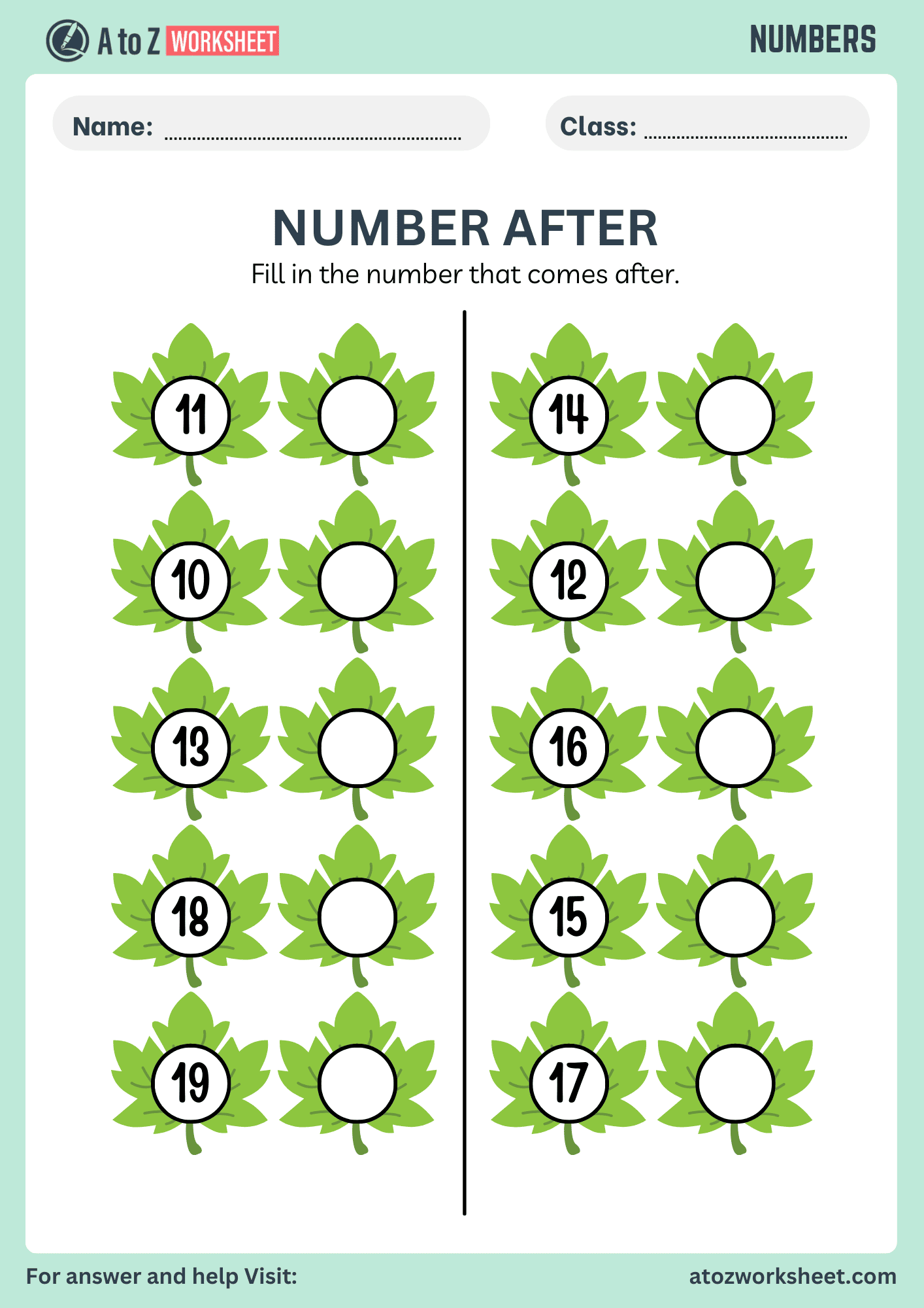 Before and After Number Worksheets 5 kindergarten before and after numbers worksheet activity