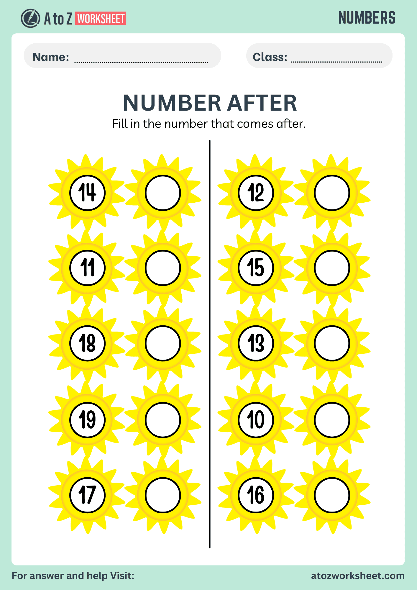 Before and After Number Worksheets 6 before after numbers missing number worksheet pdf