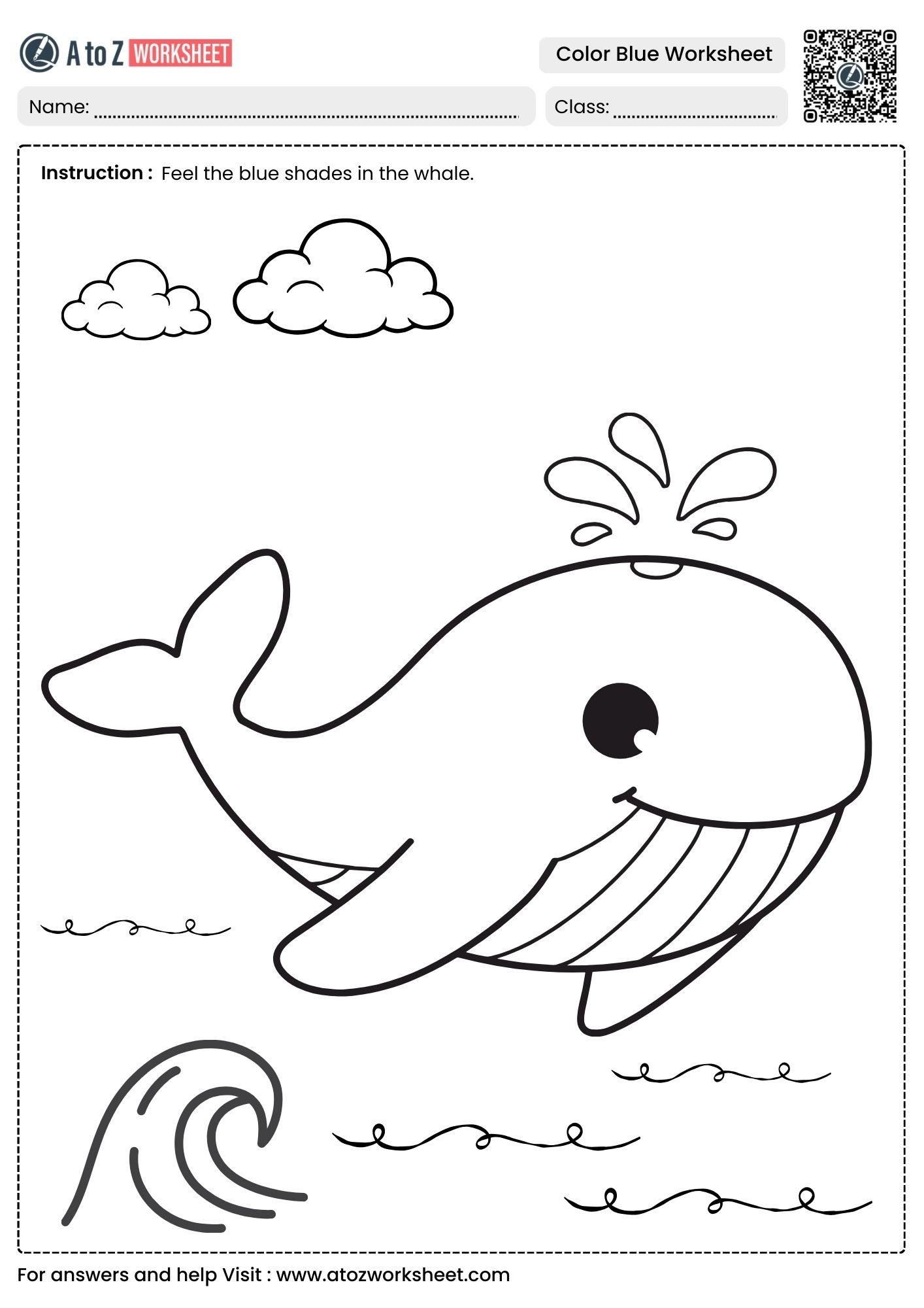 large whale coloring worksheet for preschool precision