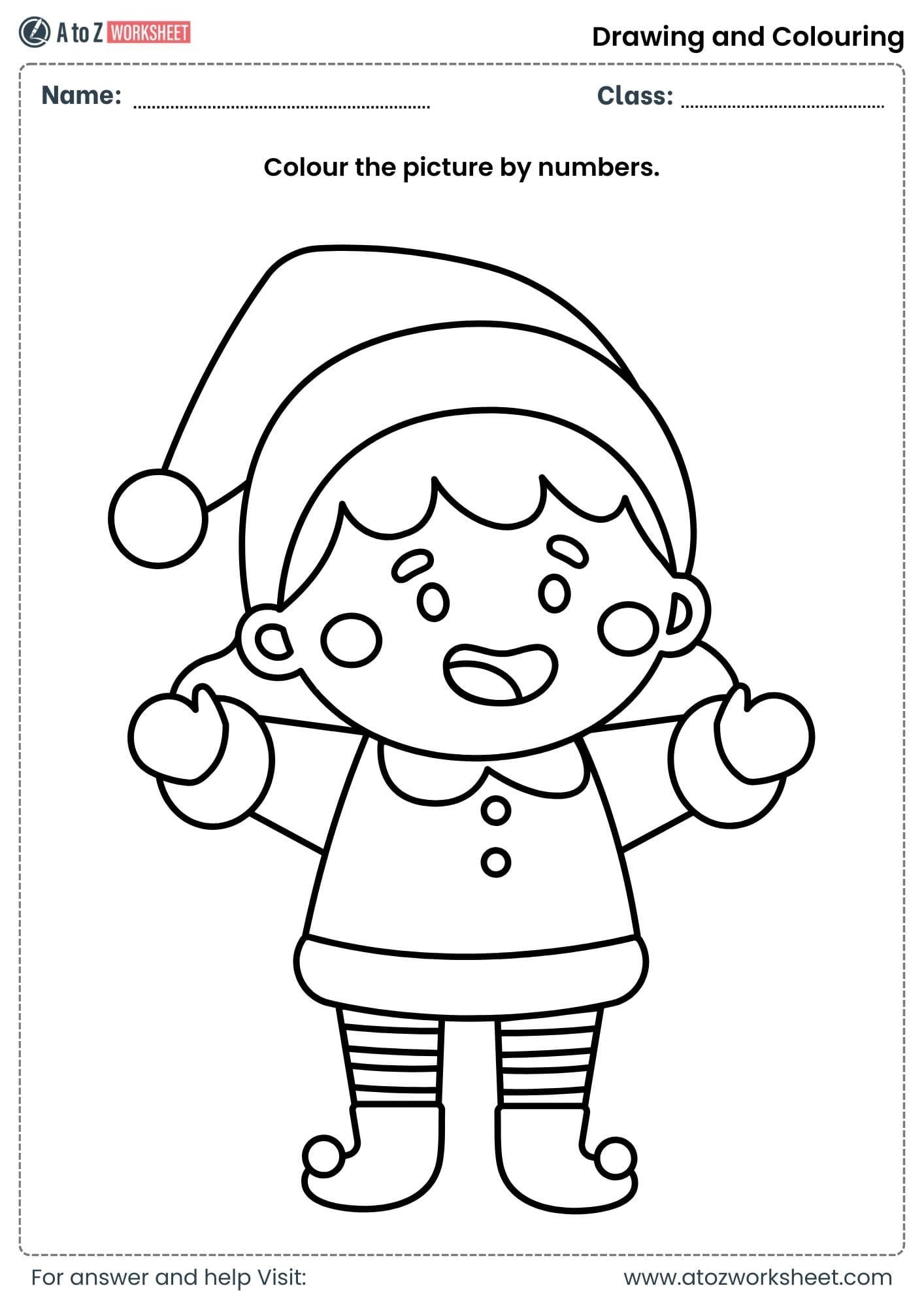 drawing and colouring worksheets nursery kindergarten