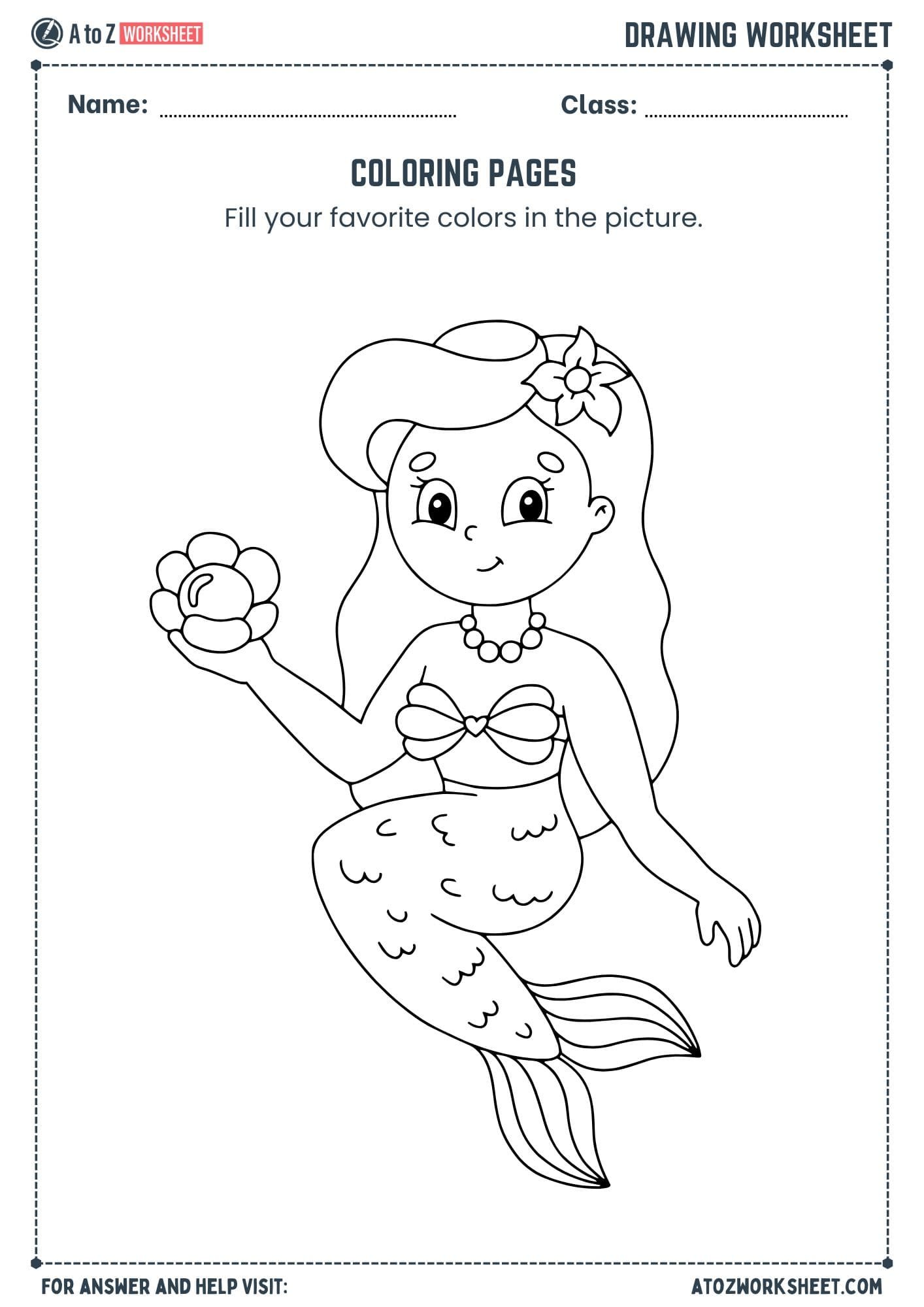 coloring drawing worksheet for ukg, lkg, nursery and class 1