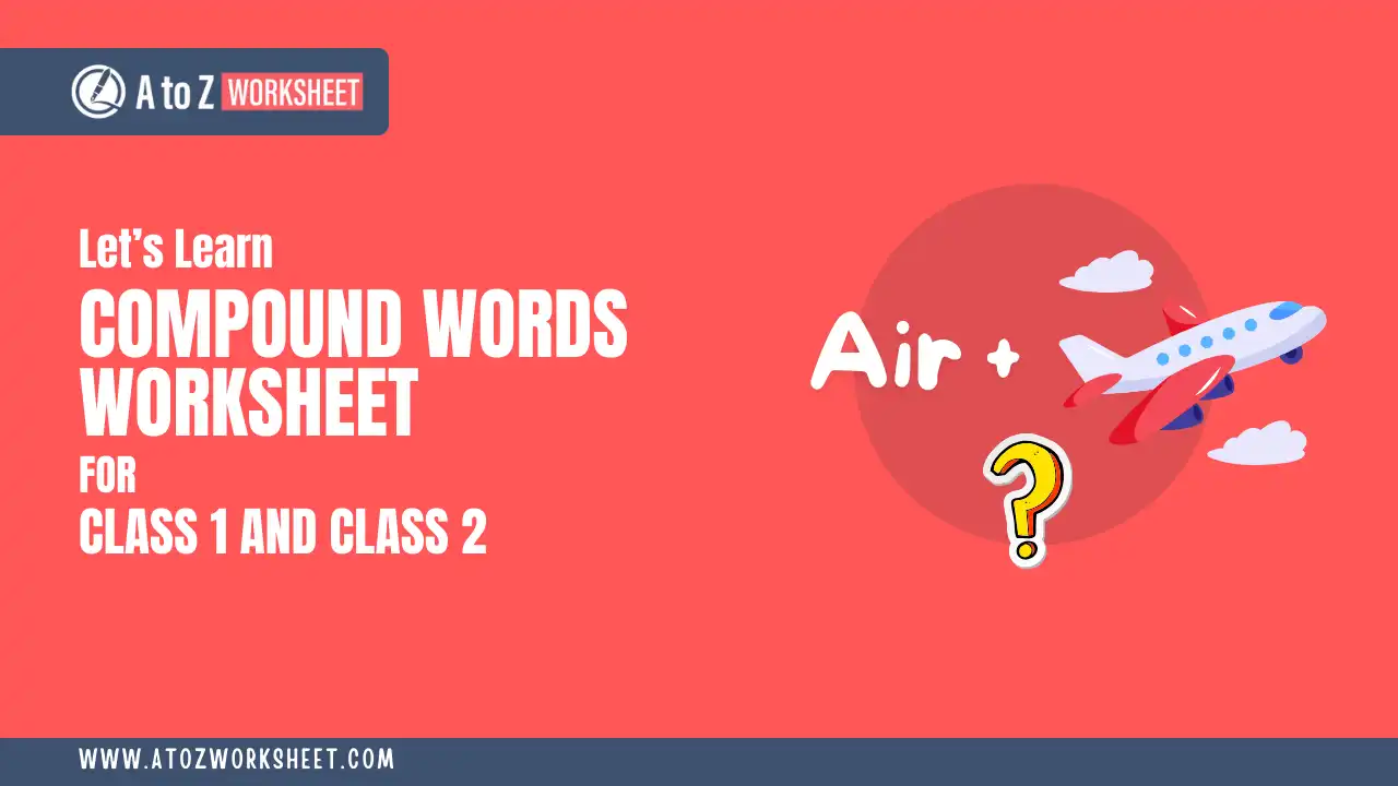 compound words worksheets for kg and class 1