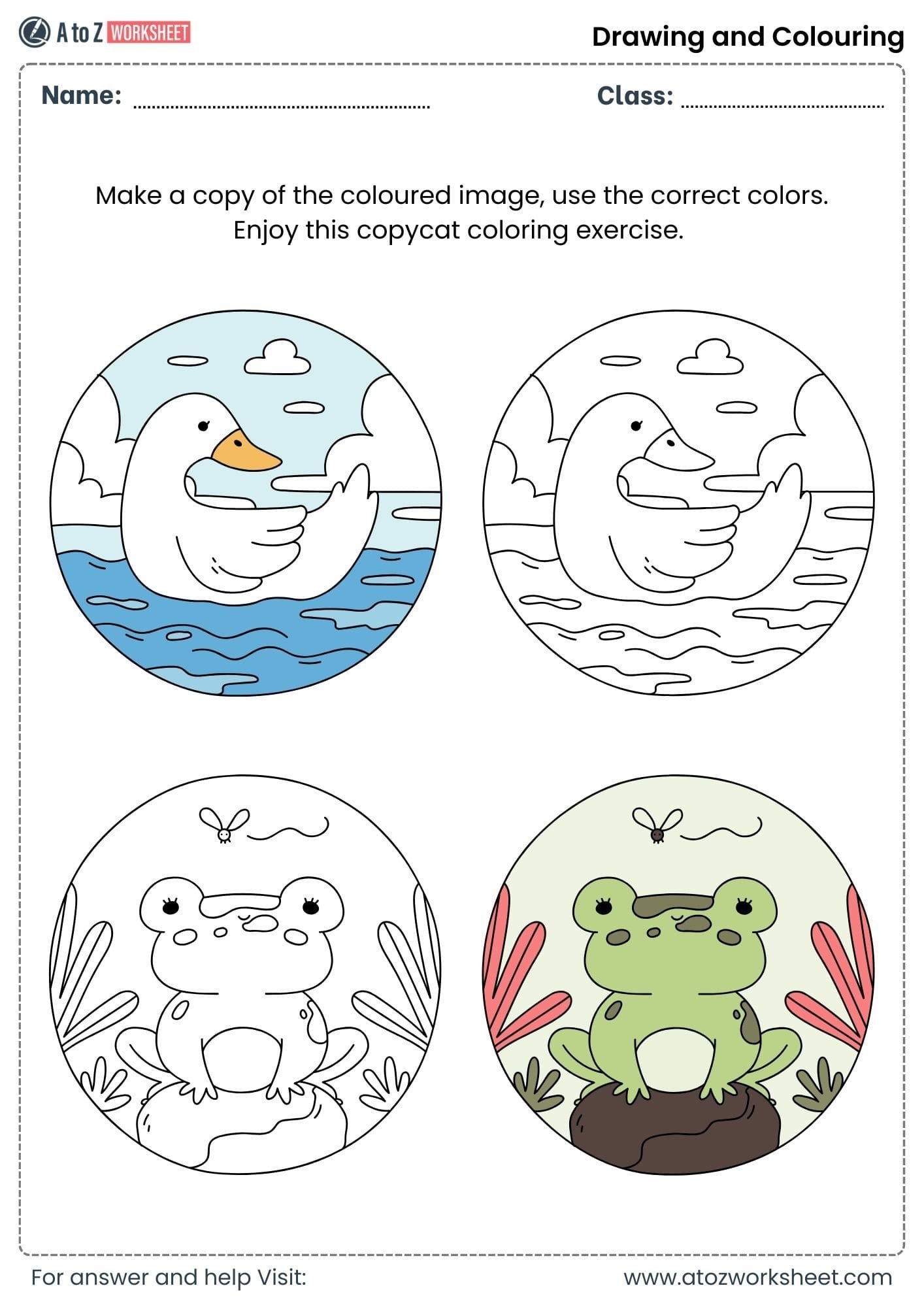 copy colors practice worksheets class 1 class 3
