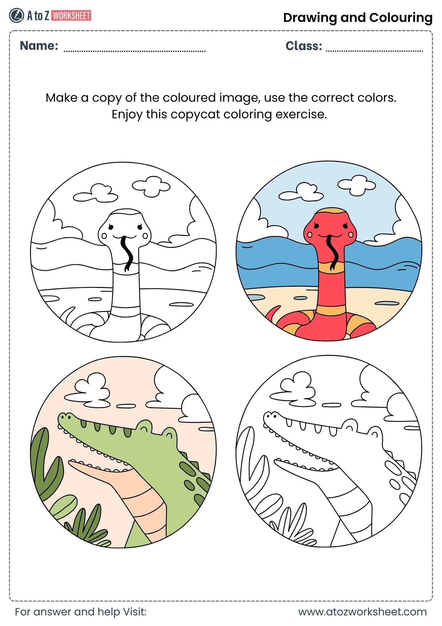 fun copy colors worksheets kindergarten
