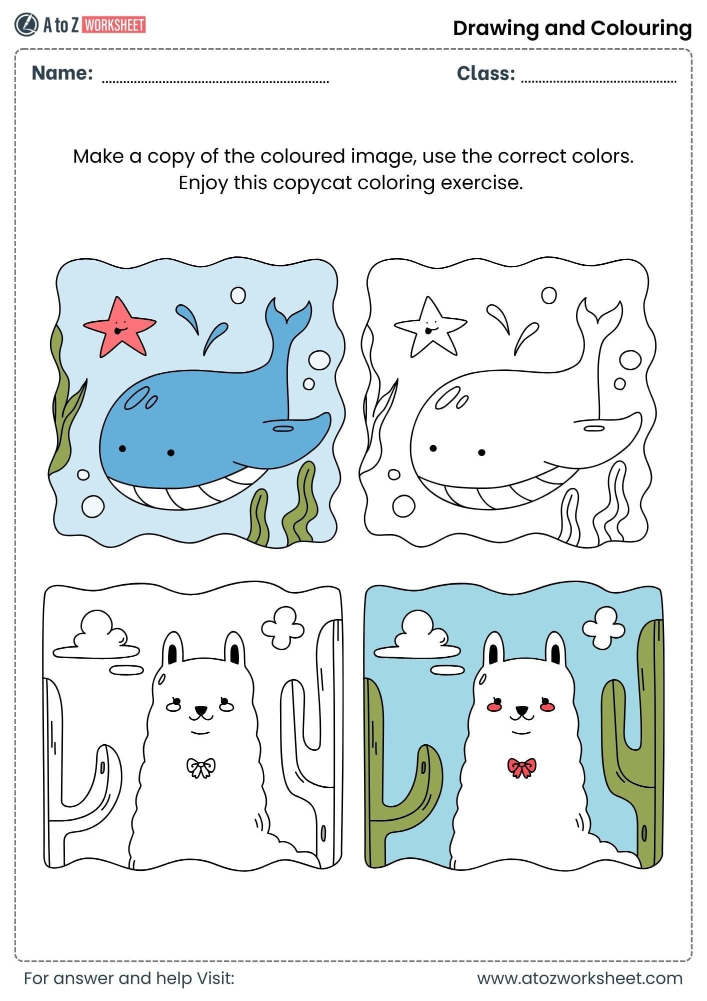 copy colors worksheets lkg kids pdf