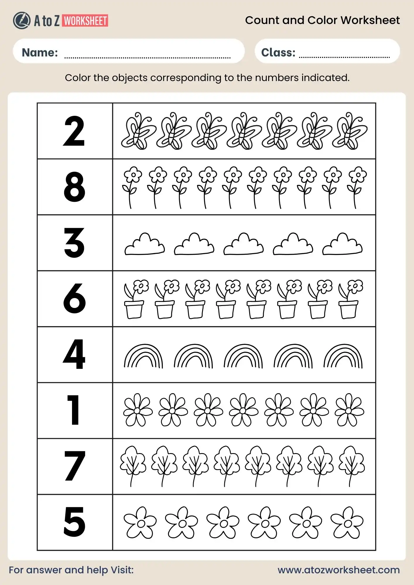 count and color worksheets free pdf for nursery lkg and ukg