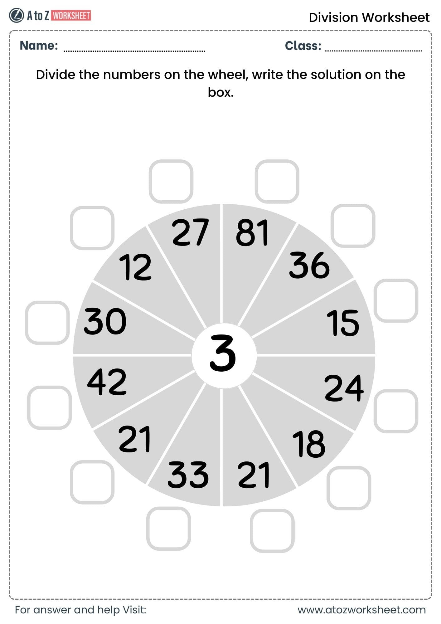 division worksheets for class 2, class 3 and class 4