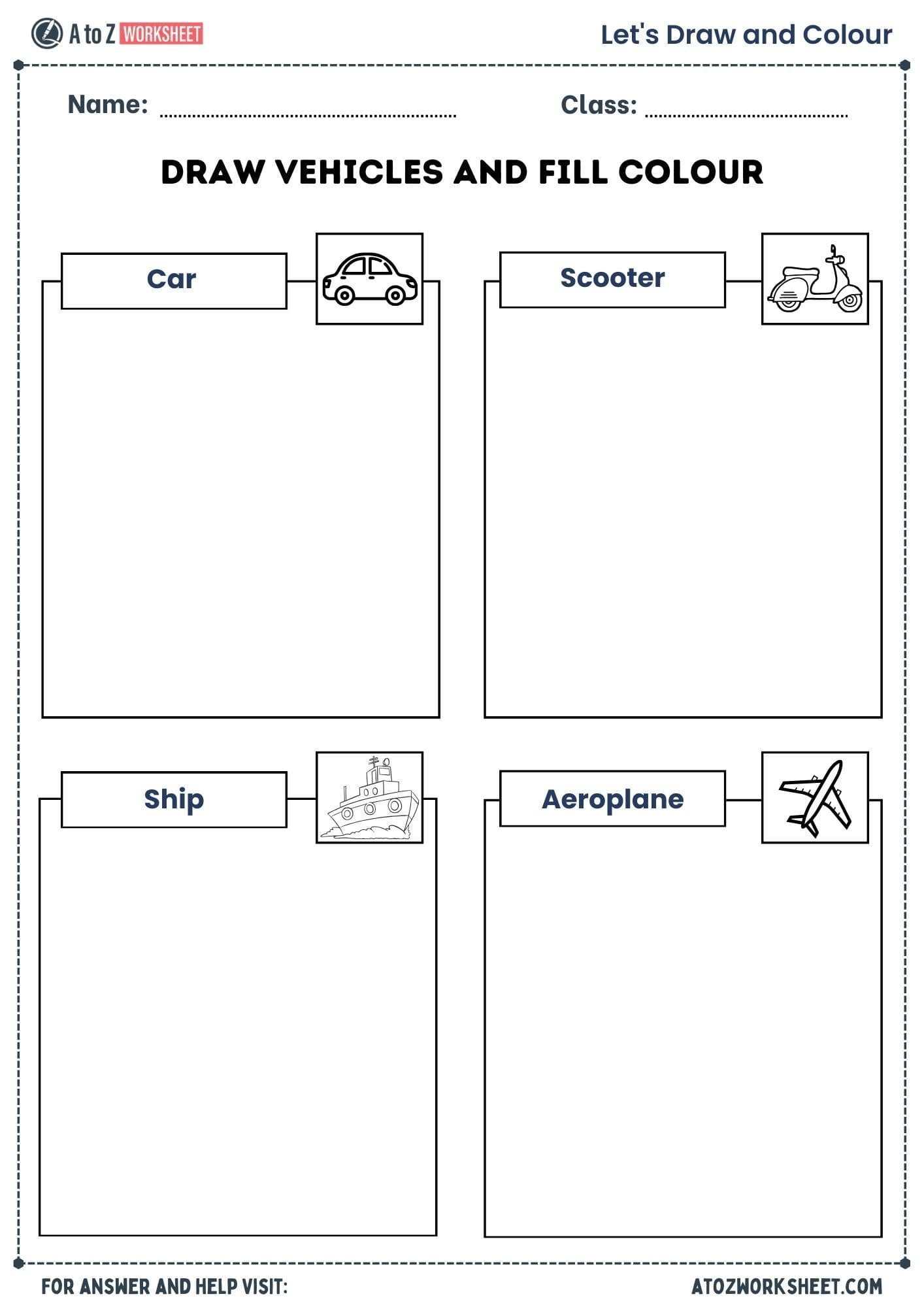 easy nursery drawing worksheets