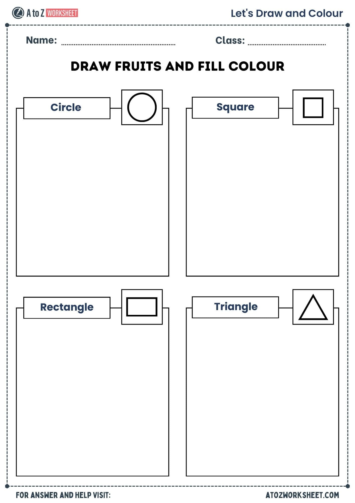 41+ Free UKG Drawing Worksheets - A to Z Worksheet