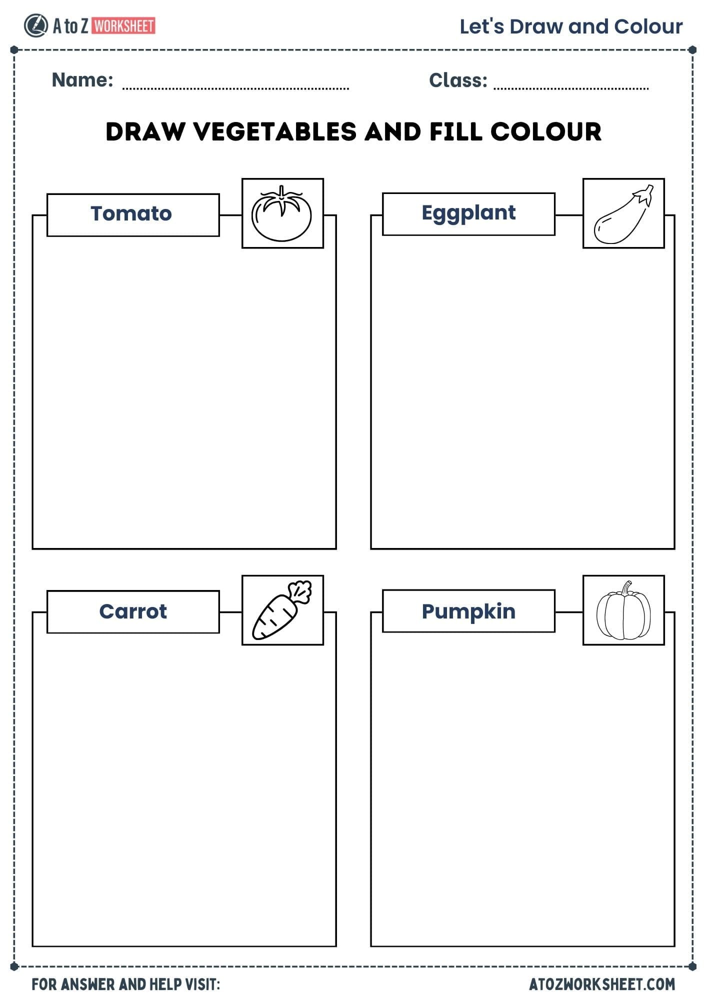 easy ukg drawing worksheets