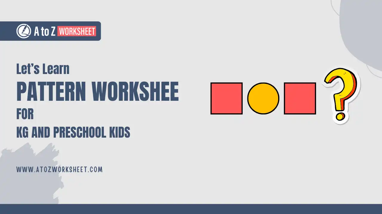 follow pattern worksheets for kg and preschool