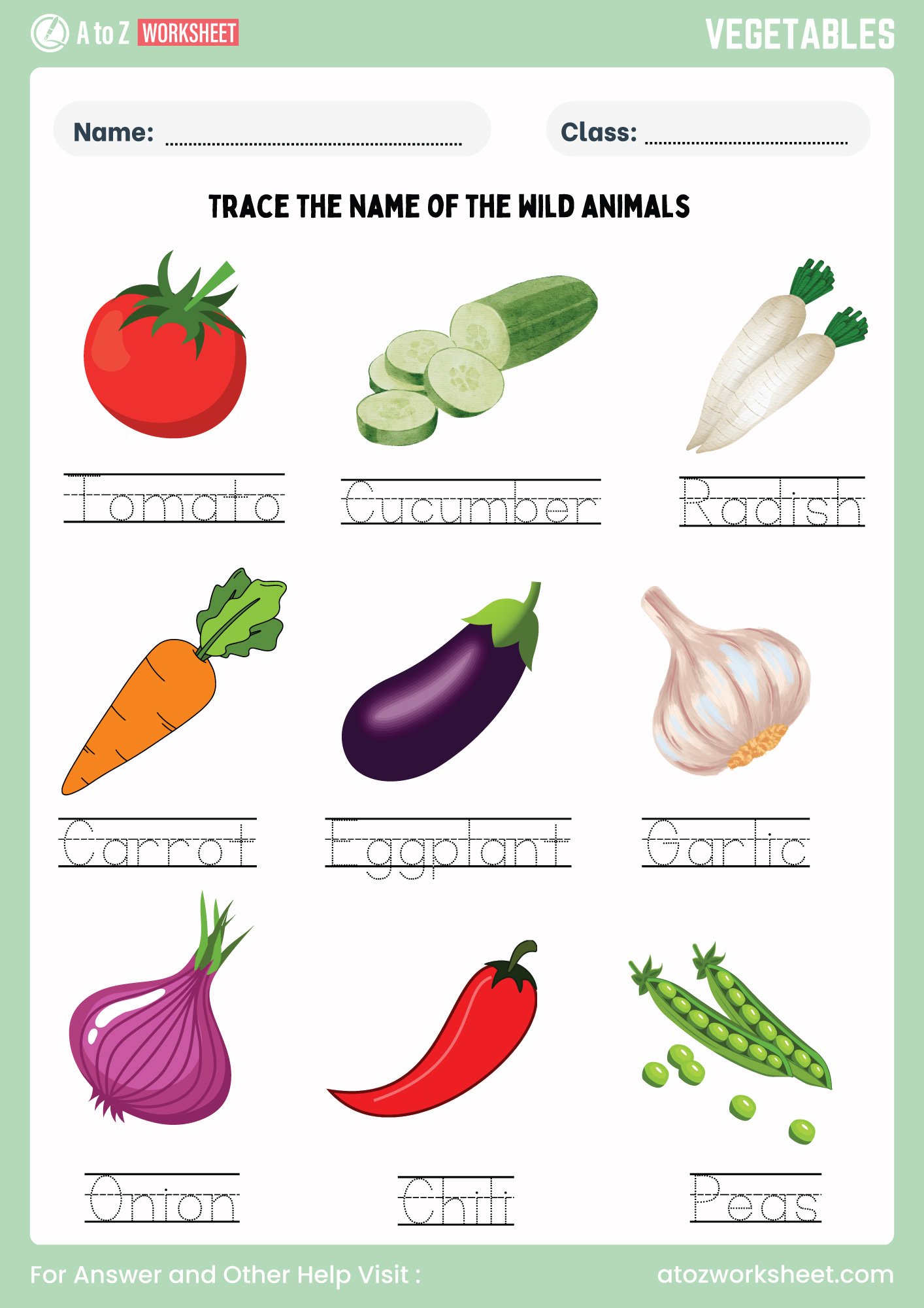 20+ Free Fruits and Vegetables Worksheets 7 Fruits and vegetables name tracing and writing worksheets practice to improve handwriting.