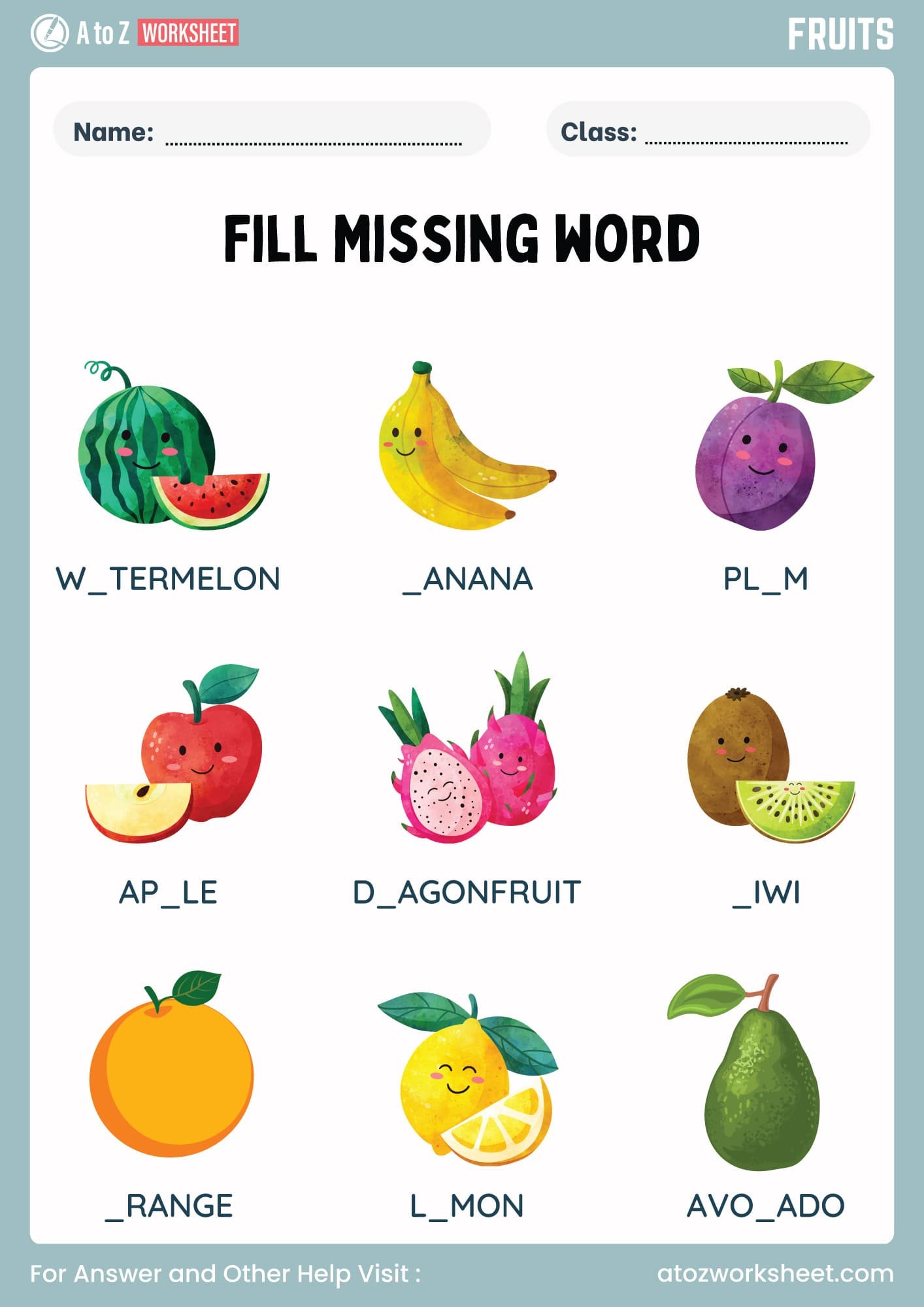 20+ Free Fruits and Vegetables Worksheets 14 fruits and vegetables worksheets fill blanks for kids