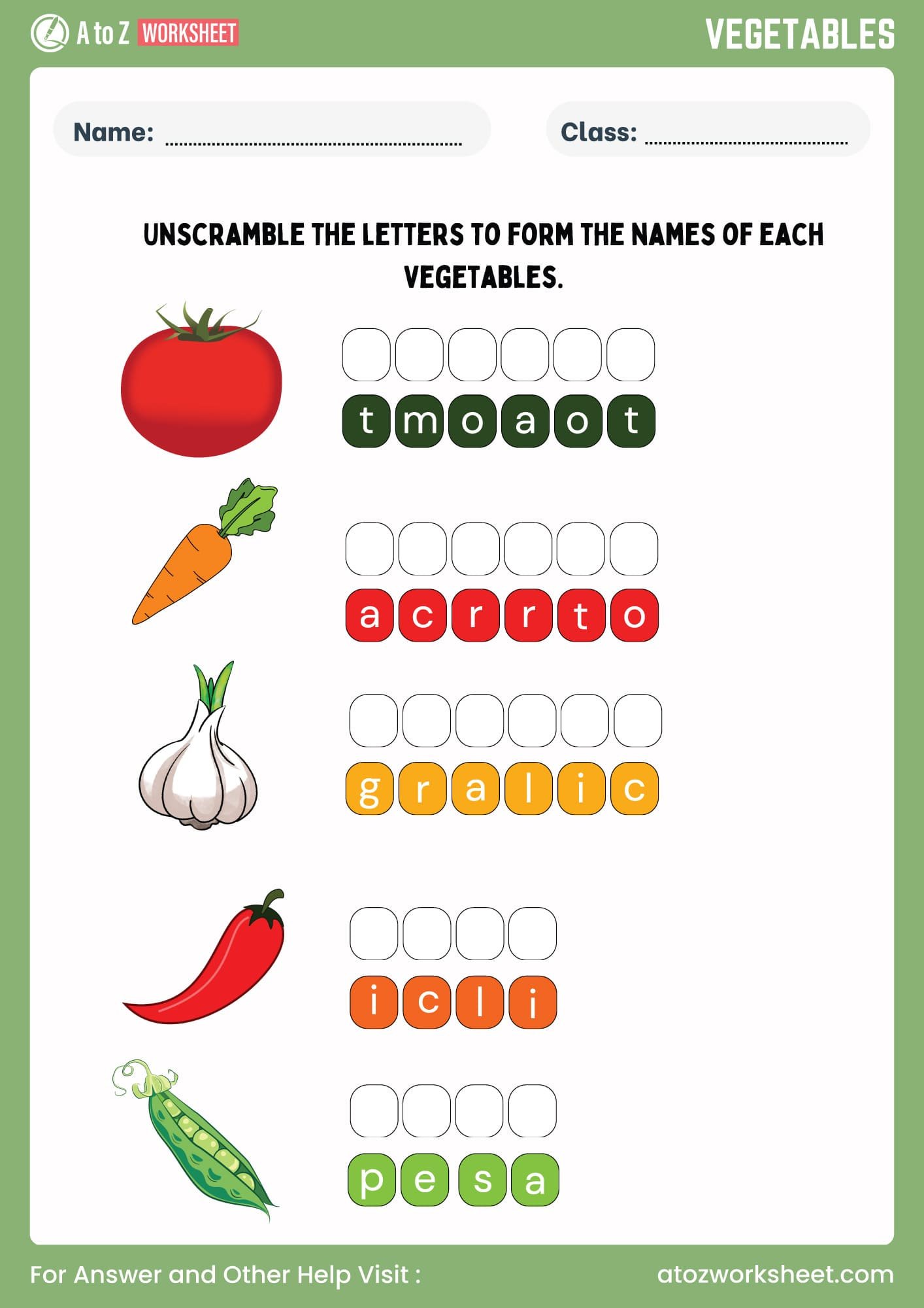 20+ Free Fruits and Vegetables Worksheets 16 fruits and vegetables worksheets unscramble words for lkg, ukg