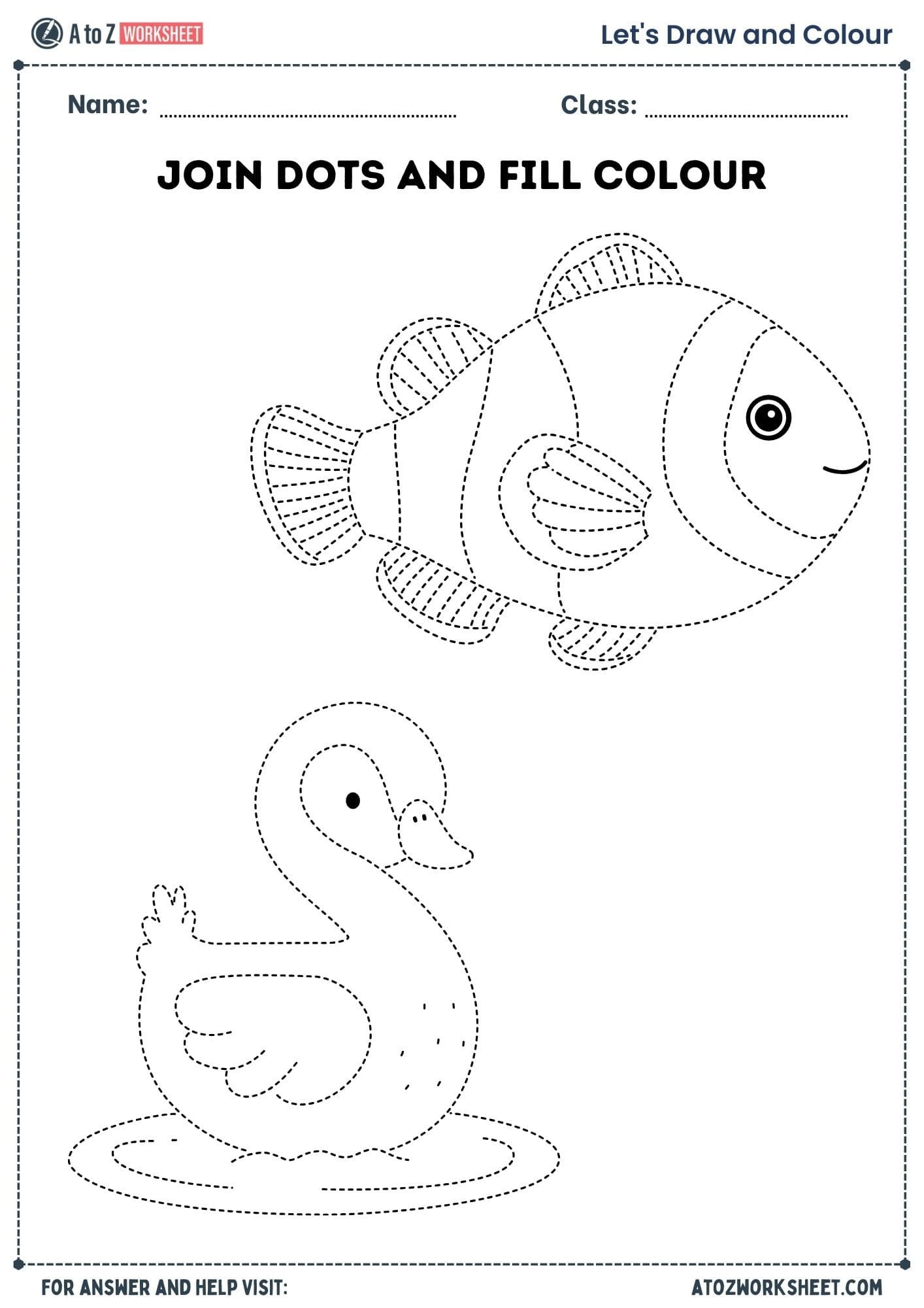 join the dots nursery drawing worksheets