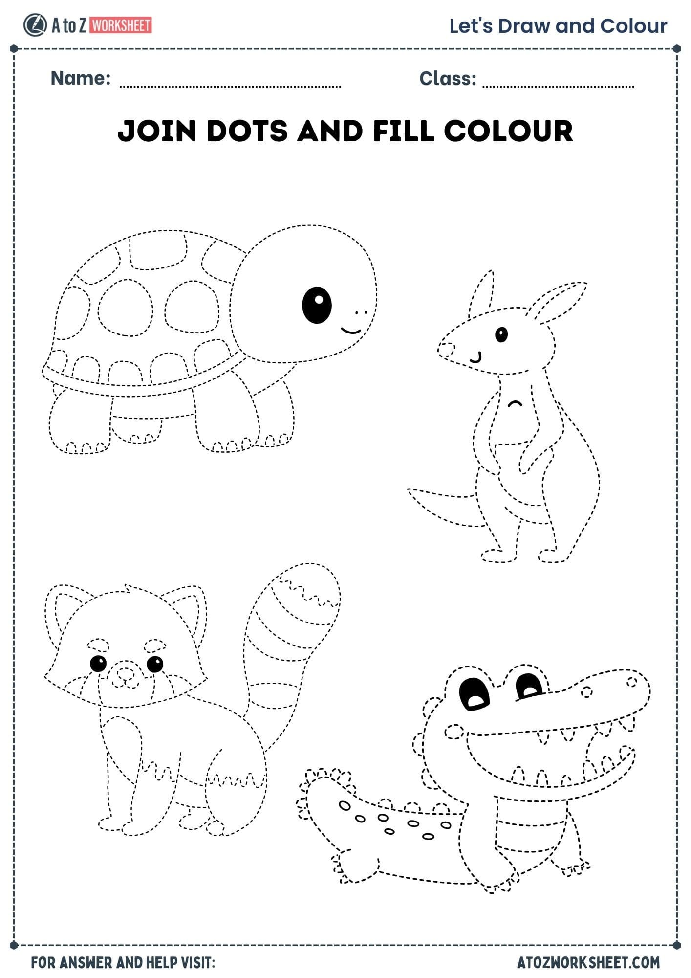 join the dots ukg drawing worksheets for kids