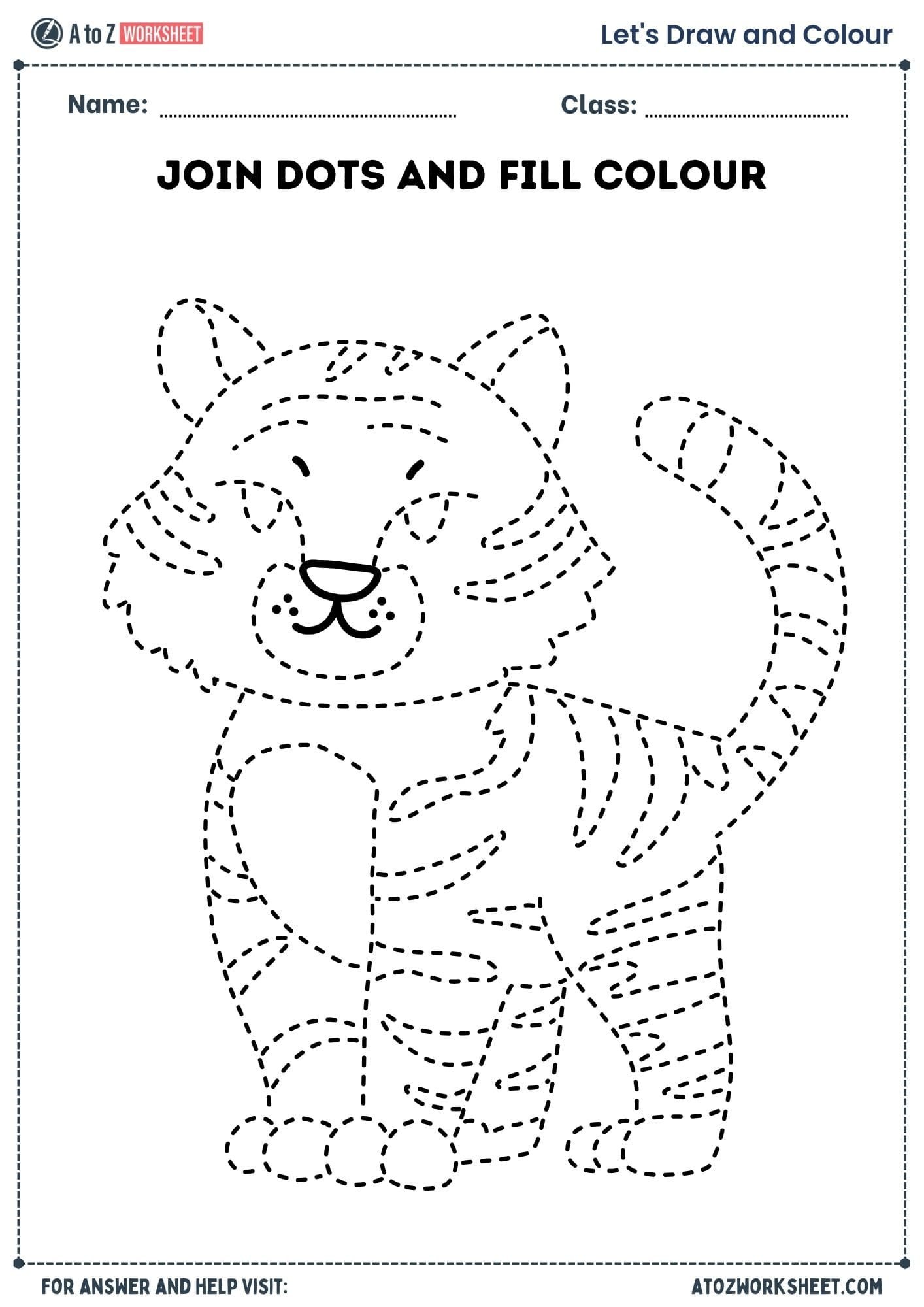 join the dots ukg drawing worksheets for kids