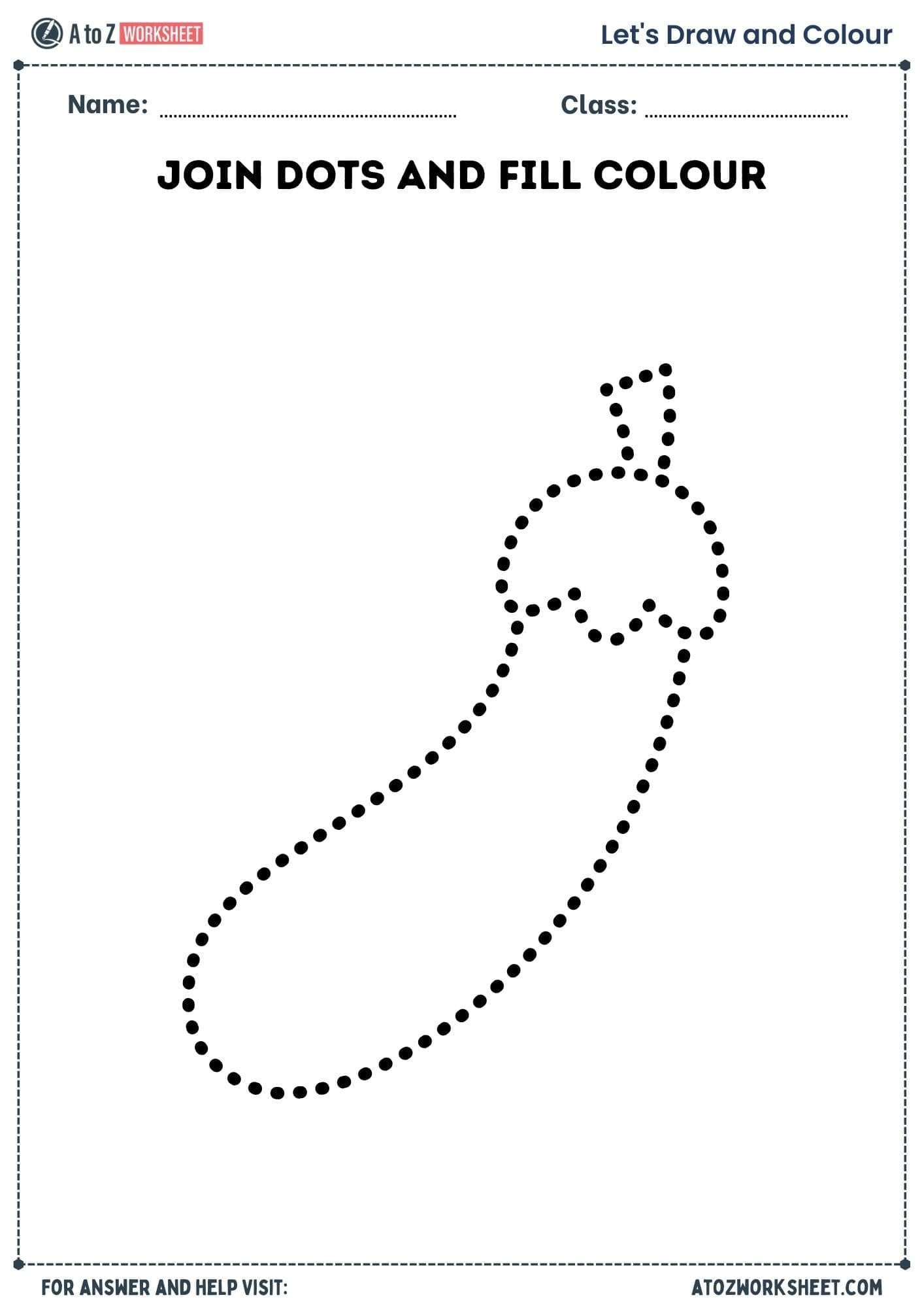 Drawing Worksheet For LKG, UKG, Nursery and Class 1 Kids 4 join the dots worksheets for kids fun worksheet
