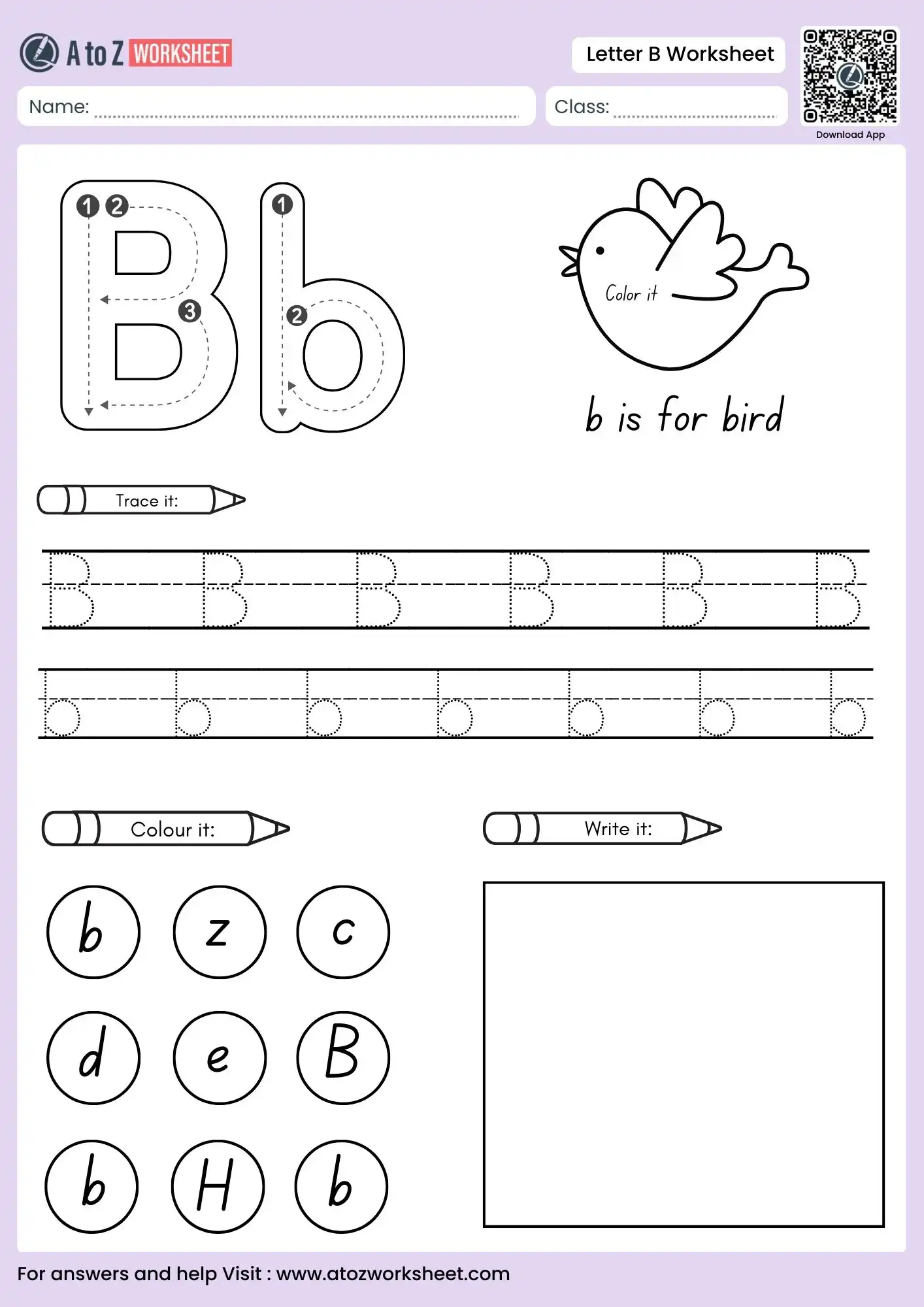 letter b worksheets for tracing words like book ball box and bus