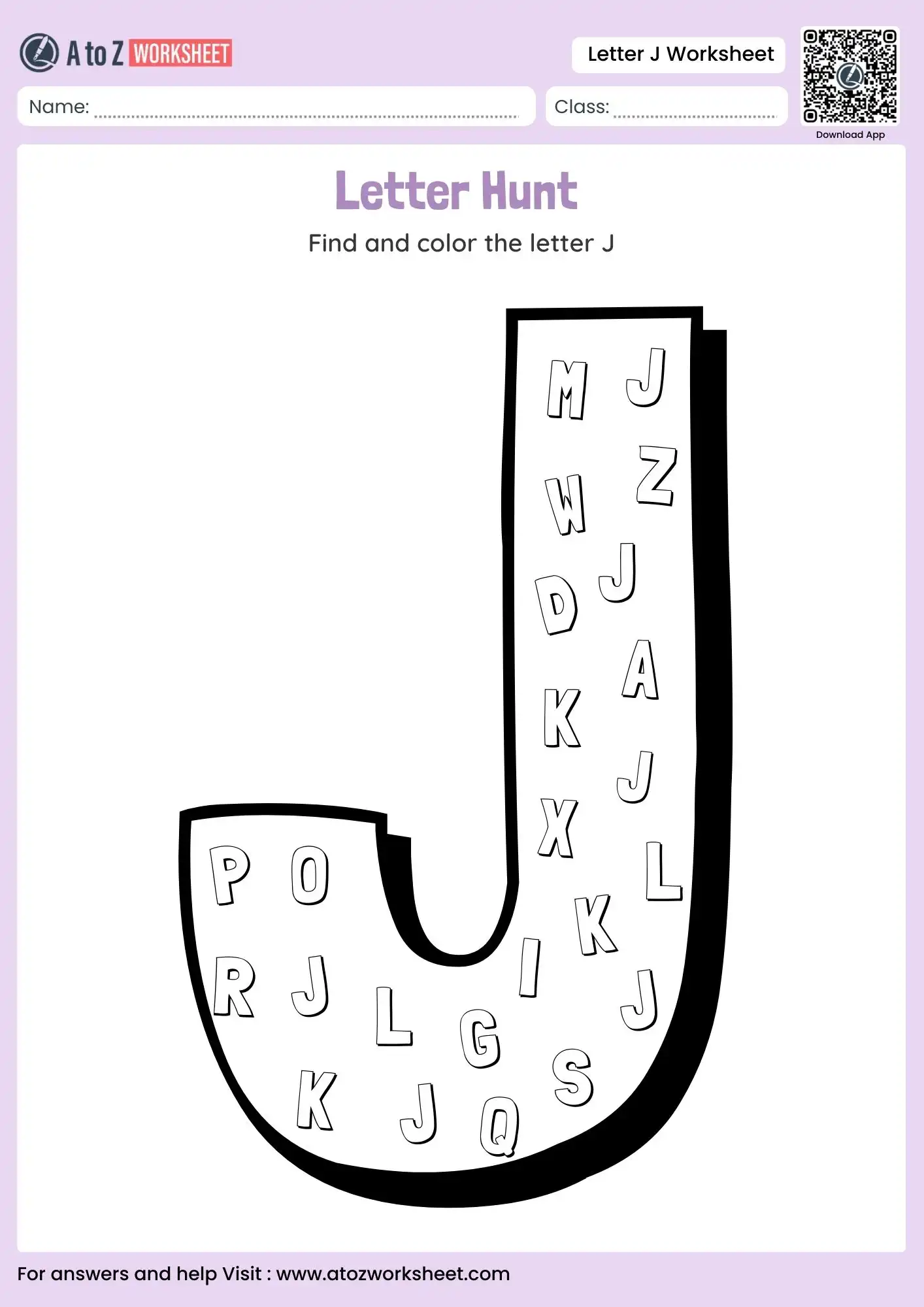 letter j worksheets giant letter hunt and coloring challenge