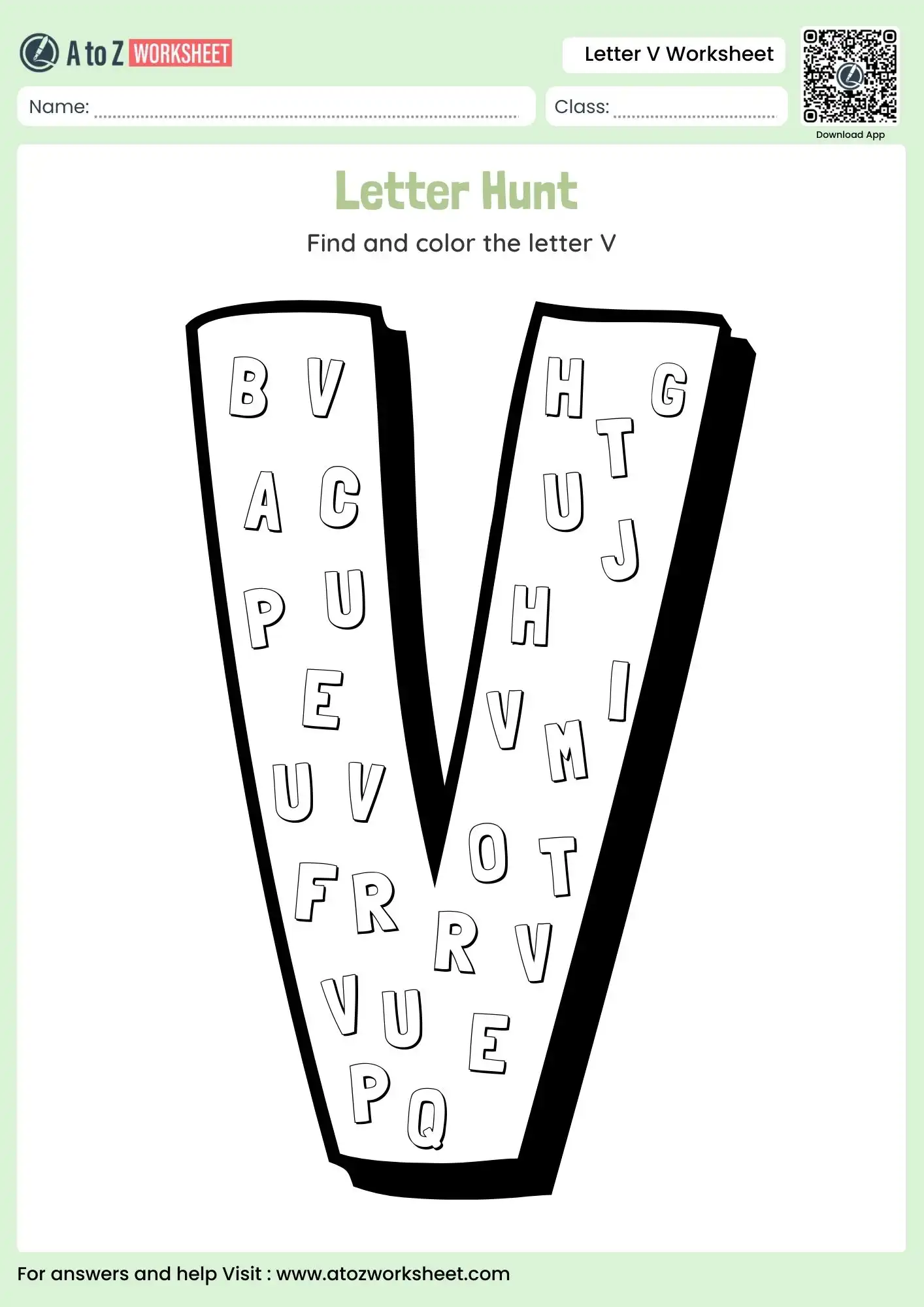 letter v worksheets large scale letter hunt and coloring challenge