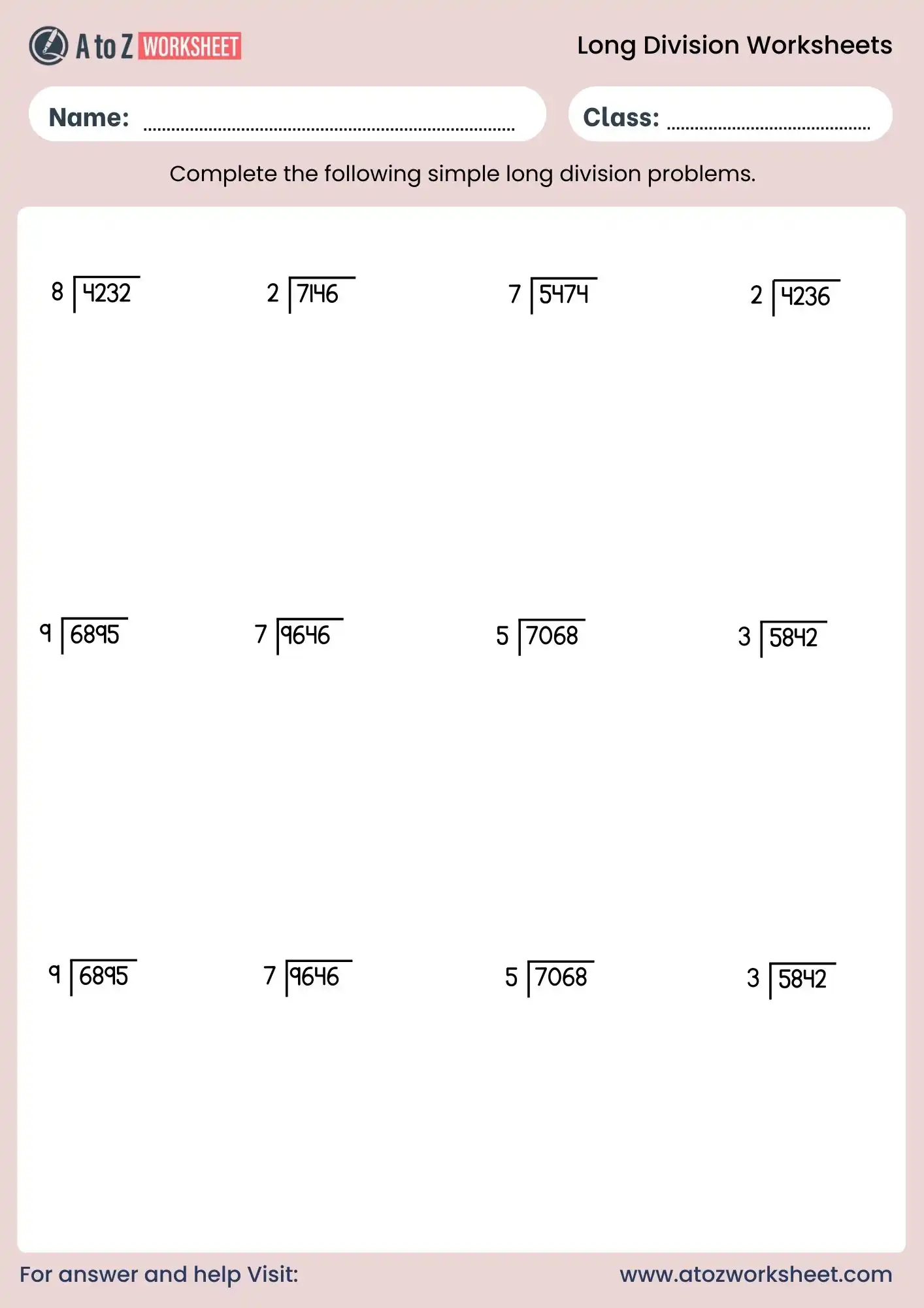 long division worksheets pdf free download for students