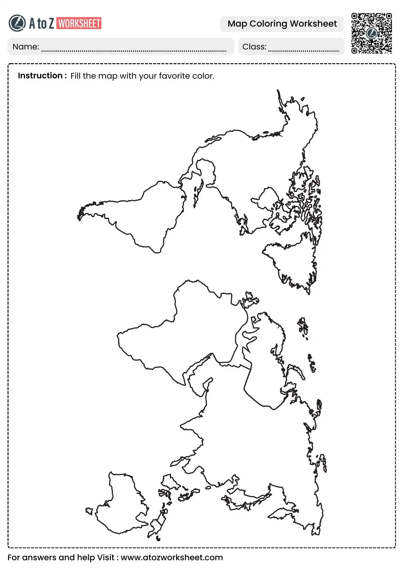 global layout map coloring worksheets for artistic expression