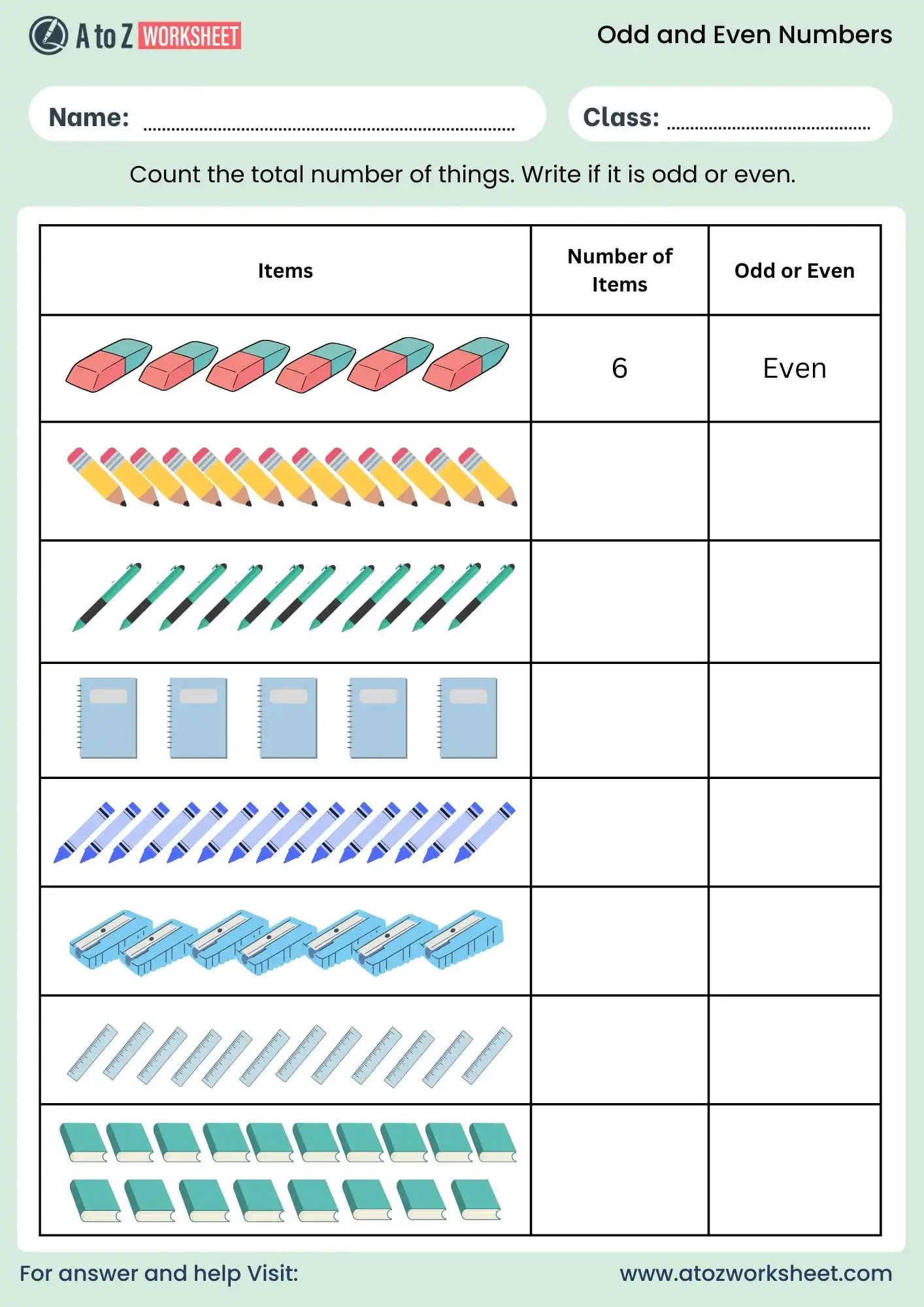odd and even numbers worksheets for grade 2