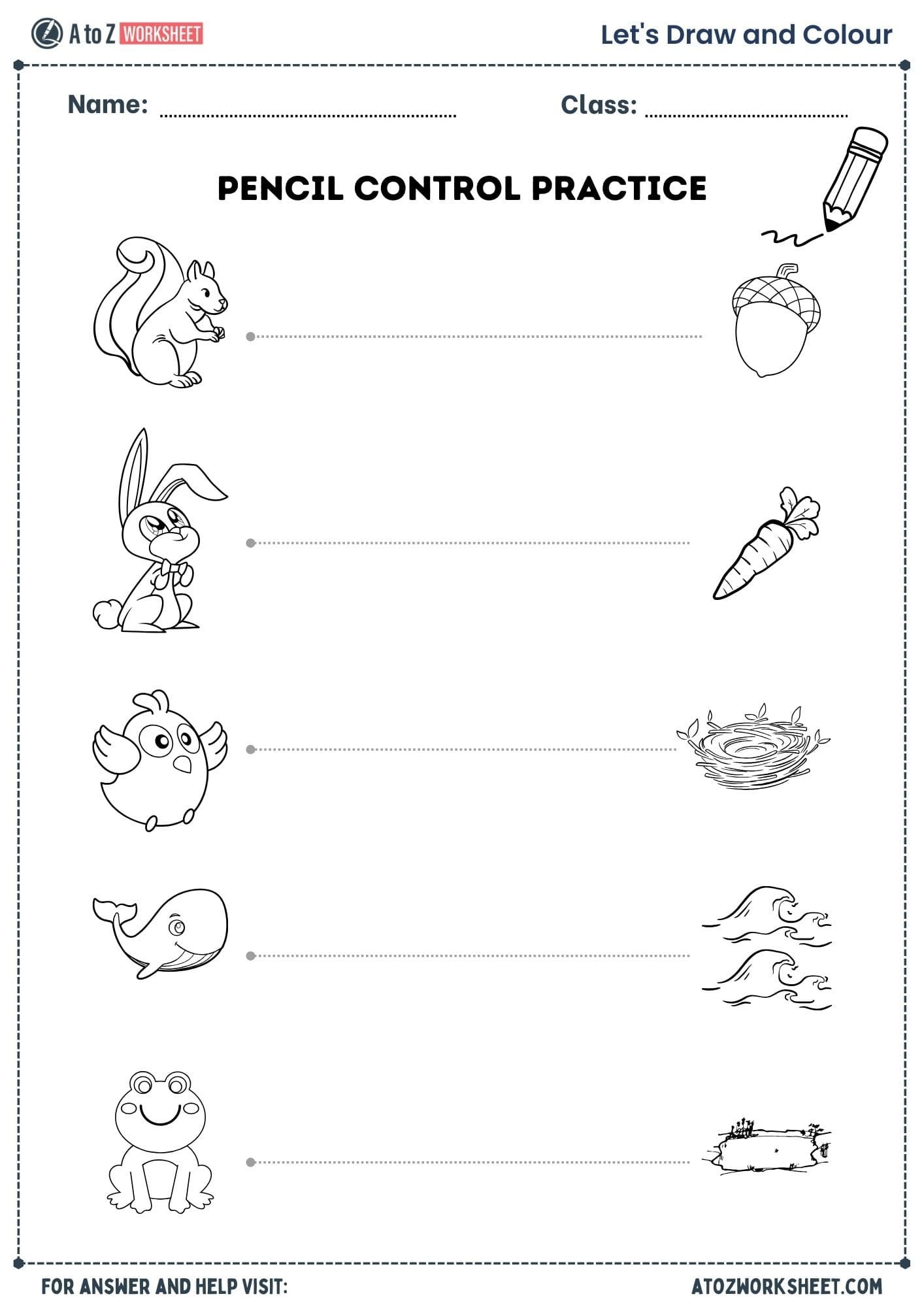 41+ Free UKG Drawing Worksheets - A to Z Worksheet