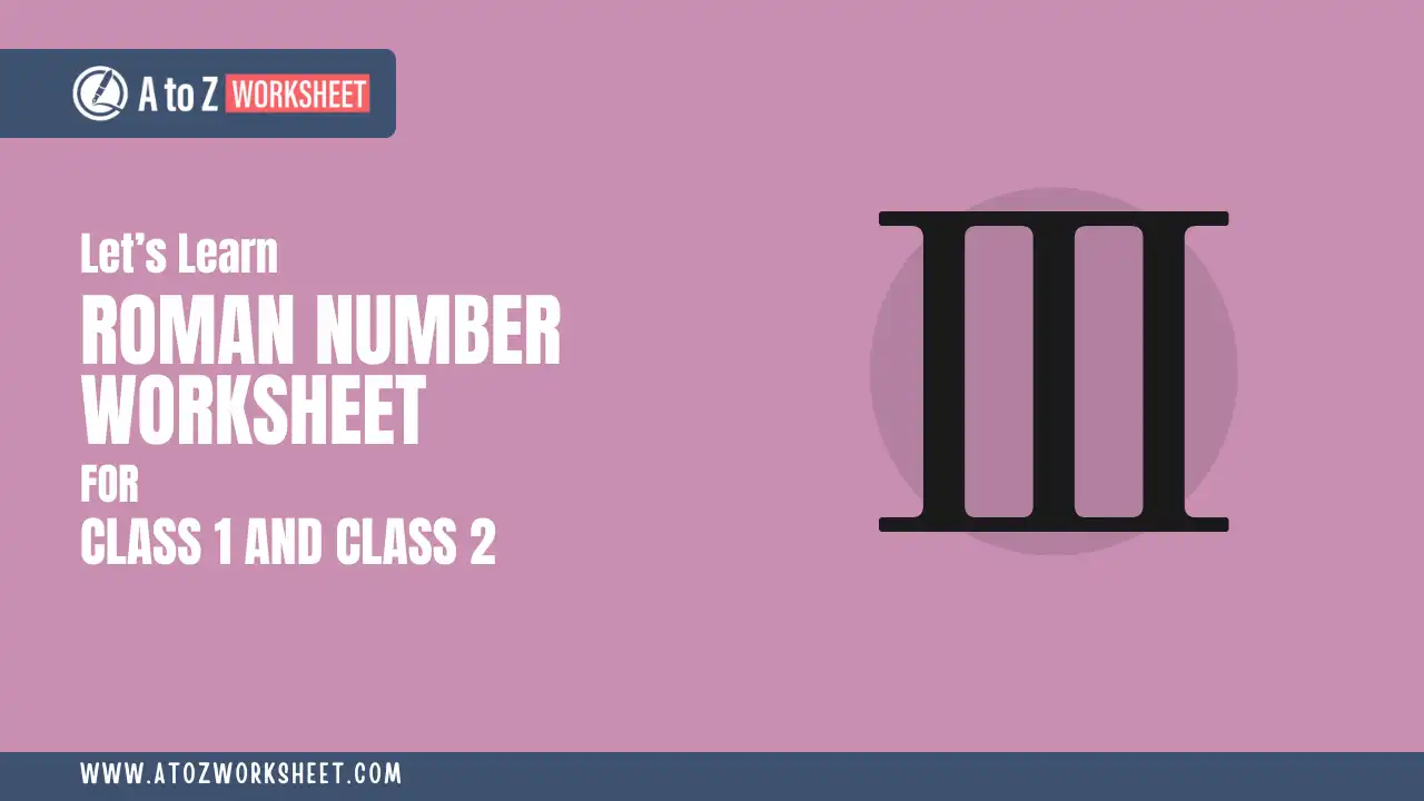 roman numbers worksheet