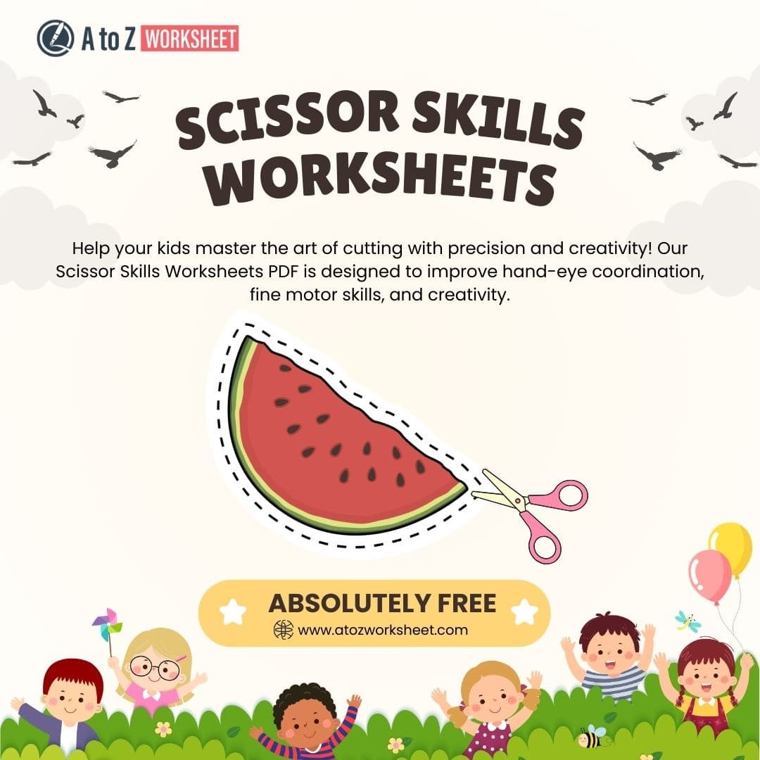 scissor skills worksheets pdf product image