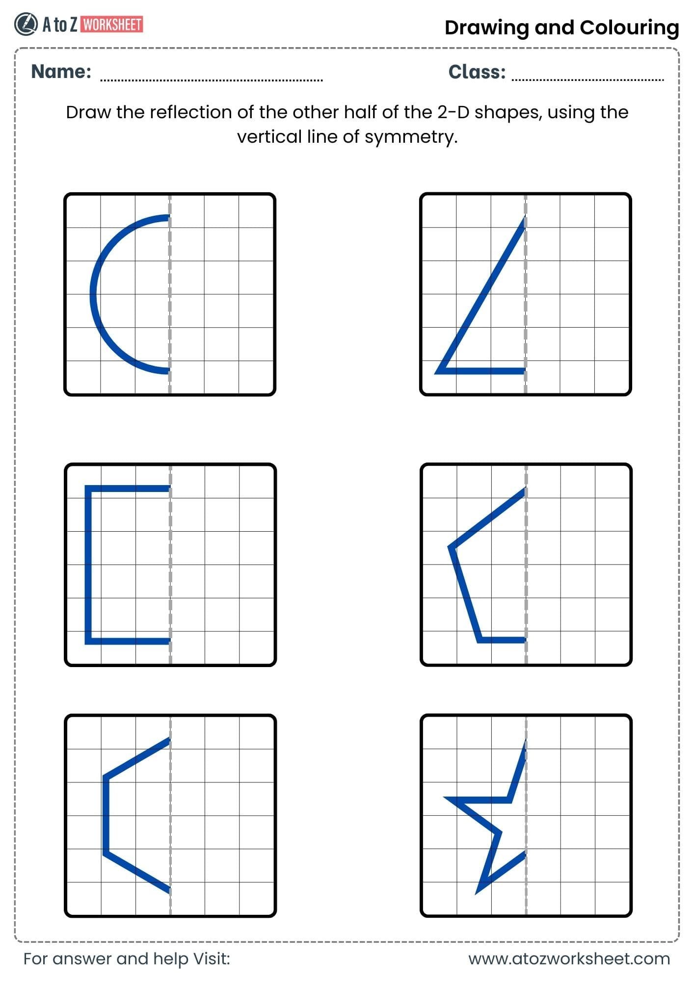shapes drawing and colouring worksheets for nursery and lkg