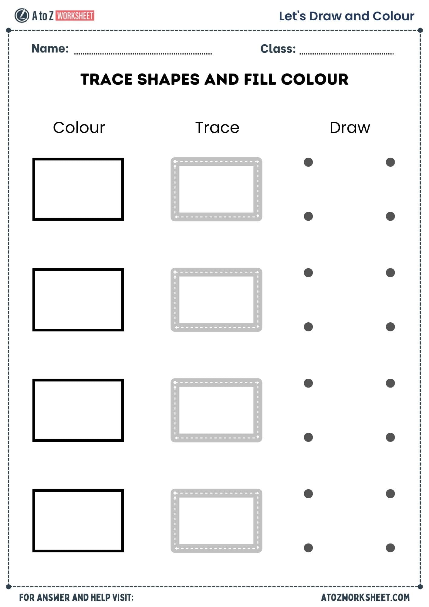 shapes worksheets​ for lkg ukg and nursery