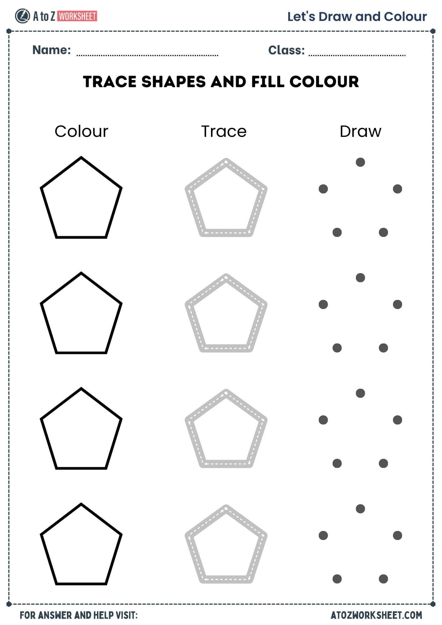 shapes worksheets​ for lkg ukg and nursery