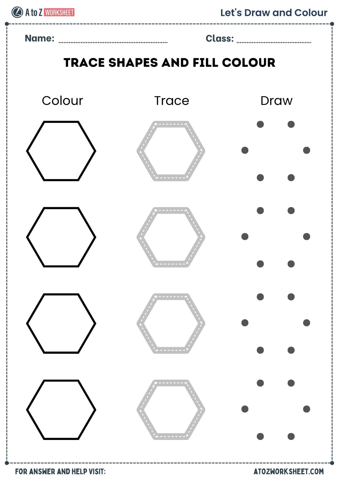 shapes worksheets​ for lkg ukg and nursery