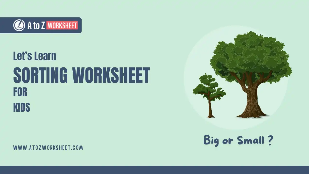 sorting worksheet for kids