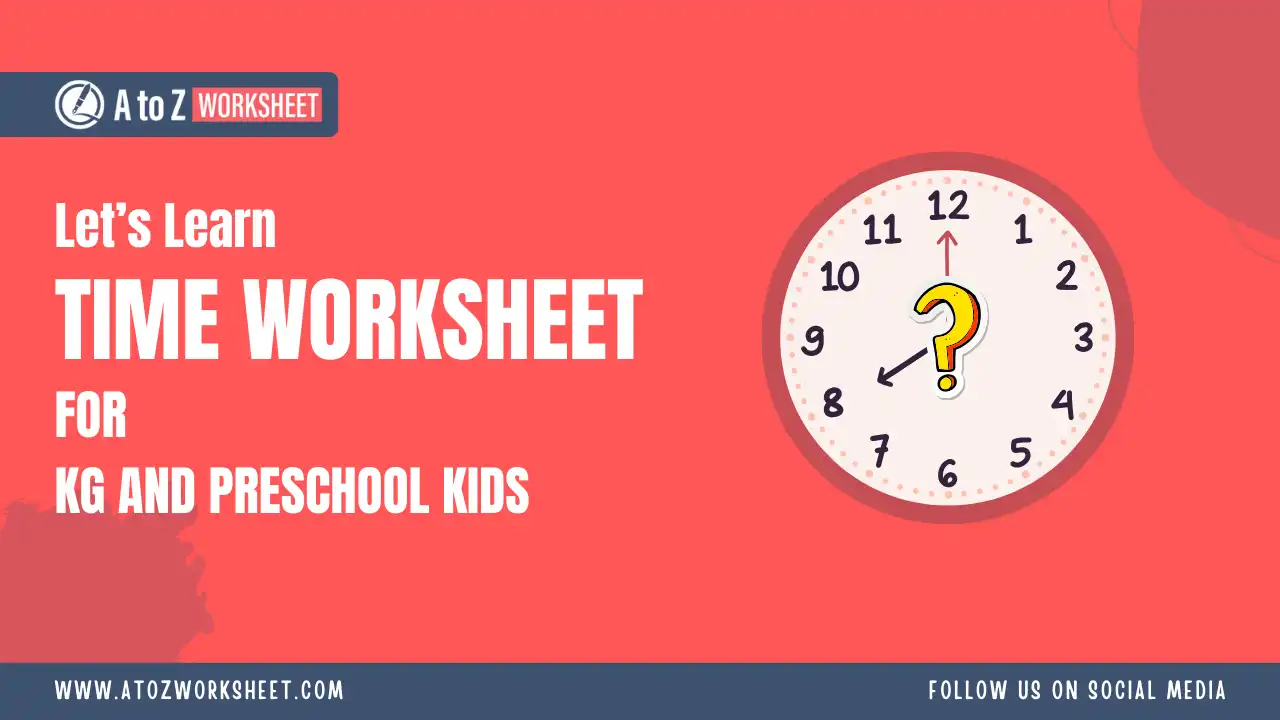 tell the time worksheet for kids