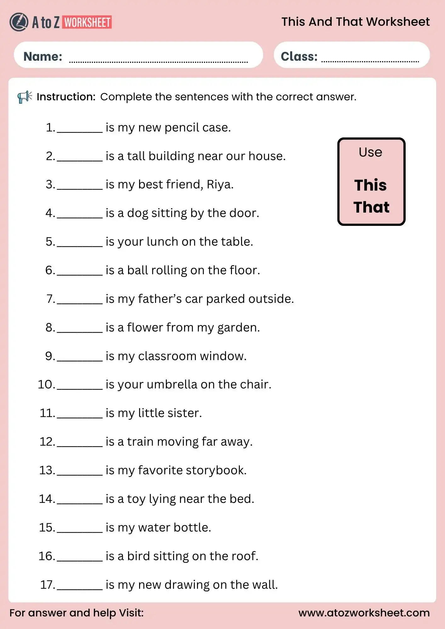 this and that worksheet for class 1 pdf printable